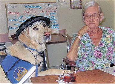 Tareth and Marie Kerr share a spot of tea.